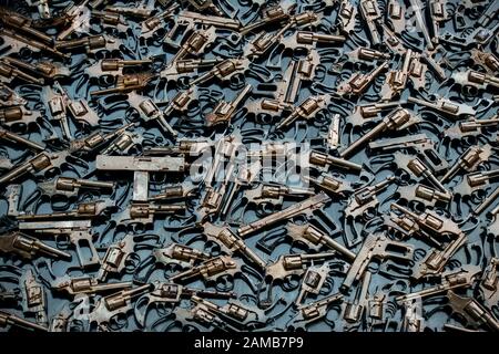 Waffen in die Plastiken von Plowshares in Harrisonburg, Virginia Stockfoto