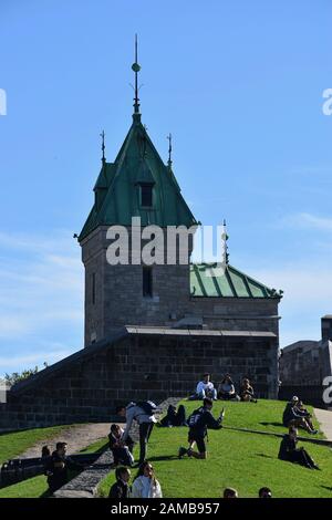 Die Zitadelle und Befestigungen von Quebec City, Kanada Stockfoto