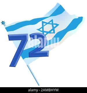 Israel 72 Unabhängigkeitstag, April 2020 Stockfoto