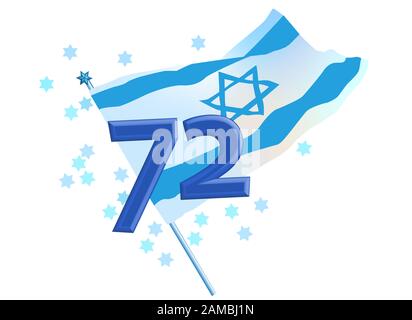 Israel 72 Unabhängigkeitstag, April 2020 Stockfoto