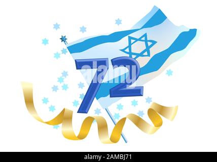 Israel 72 Unabhängigkeitstag, April 2020 Stockfoto