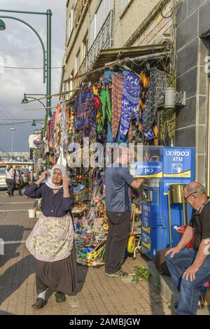 Ramschladen, Wochenmarkt, Drusendorf Daliyat al-Karmel, Karmelgebierge, Israel Stockfoto