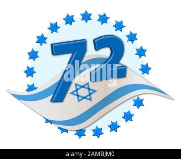 Israel 72 Unabhängigkeitstag, April 2020 Stockfoto