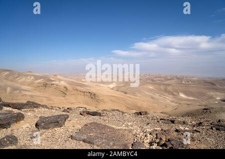 Judäische Wüste und Arad Gebiet Stockfoto