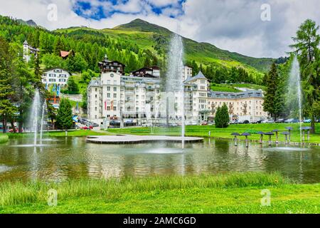 Arabella Sheraton Hotel Seehof in Davos Schweiz Stockfoto