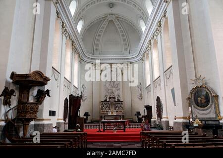 St. Peter, Paul und da Cyrenius Kathedrale, Malmedy, Lüttich, Belgien Stockfoto
