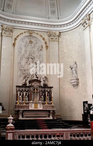 St. Peter, Paul und da Cyrenius Kathedrale, Malmedy, Lüttich, Belgien Stockfoto