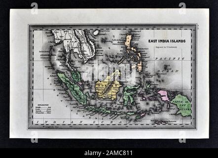 1834 Carey Karte von Ostindien einschließlich Sumatra, Java, Borneo, Neuguinea, Malaysia, Singapur, Celebes und andere Inseln in den Schären 1834 Carey Karte von Ostindien einschließlich Sumatra, Java, Borneo, Neuguinea, Malaysia, Singapur, Celebes und andere Inseln in den Schären