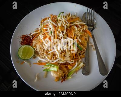 Nudeln chinesischer Küche in thailand, PAD thai Stockfoto