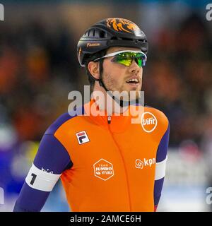 Heerenveen, Niederlande. Januar 2020. Heerenveen, Thialf Eisstadion, 12-01-2020, Saison 2019/2020, European Single Distanzen Meisterschaften. Patrick Roest während des Spiels EC Single Distances 12-02-2020 Credit: Pro Shots/Alamy Live News Stockfoto