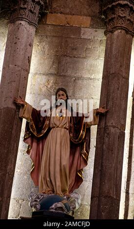 Herz-Jesu-Statue in der Basilika Unserer Lieben Frau von Zapopan Stockfoto