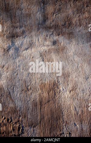 Alte gealterte und verwitterte Wand, abstrakter Texturhintergrund Stockfoto