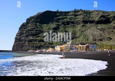 Strand von Puerto de Tazacorte, La Palma, Kanarische Inseln, Spanien Stockfoto