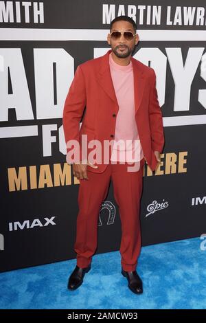 Miami, FL, USA. Januar 2020. Will Smith bei der Premiere von Bad Boys For Life Miami im Regal South Beach Theatre in Miami, Florida am 12. Januar 2020. Kredit: Mpi140/Media Punch/Alamy Live News Stockfoto