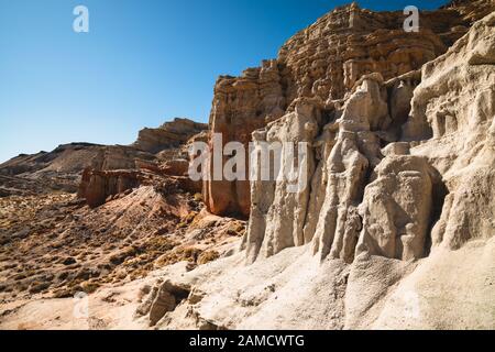 Malerische Wüste Klippen, Red Rock Canyon State Park, Kalifornien Stockfoto