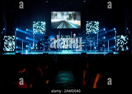 Torino, Italien. Januar 2020. Niccolò Fabi trat am 12. Januar 2020 im italienischen Turin am Theater Colosseo auf. (Foto von Alessandro Bosio/Pacific Press) Credit: Pacific Press Agency/Alamy Live News Stockfoto