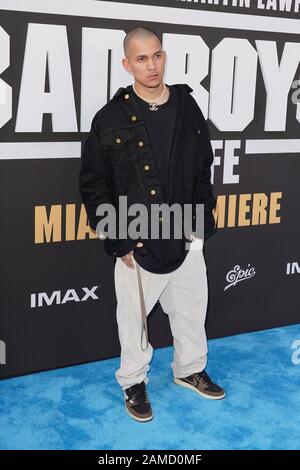 Miami, FL, USA. Januar 2020. TAINY am 12. Januar 2020 bei der Premiere von Bad Boys For Life Miami im Regal South Beach Theatre in Miami, Florida. Kredit: Mpi140/Media Punch/Alamy Live News Stockfoto