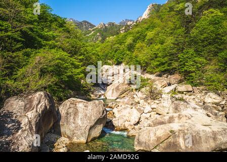 Landschaft von Kumgang in Nordkorea montieren Stockfoto