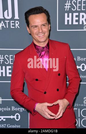 Santa Monica, USA. Januar 2020. SANTA MONICA, USA. 12. Januar 2020: Andrew Scott bei den 25th Annual Critics' Choice Awards im Barker Hangar, Santa Monica. Bild: Paul Smith/Featureflash Credit: Paul Smith/Alamy Live News Stockfoto