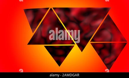Dunkle Abbildung. Red geometrischen Hintergrund Stockfoto