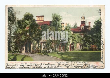 Sunnyside, Heimstadion von Washington Irving, Tarrytown, N Y Postcard-Seriennummer: 7442 1903-1904/05.; Sunnyside, Heimstadion von Washington Irving, Tarrytown, N. Y. Stockfoto