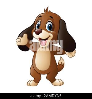 Süßer hund Präsentation Stock Vektor