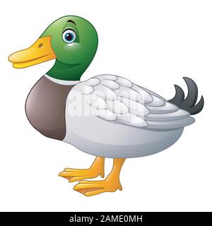 Cute cartoon Ente Stock Vektor
