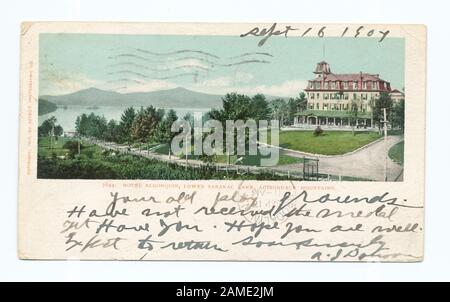 Die Algonquin, Lower Saranac Lake, N Y Postcard Seriennummer: 7844 1903-1904/05.; The Algonquin, Lower Saranac Lake, N. Y. Stockfoto