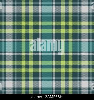 Das Tartan-Plaid-Muster ist nahtlos. Gewebte Struktur mit Fischgrätmuster. Suchen Sie nach einem Flanellhemd, einer Decke, einem Wurf oder einem anderen modernen Textildesign. Vektorillustrator Stock Vektor