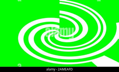 Abstrakte weißen Kreisen Linien auf grünem Hintergrund. Geometrische Tapeten Stockfoto