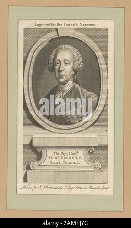 Die Hier angegebenen Right Honble Richd Grenvile, Earl Temple Volume Numbers beziehen sich auf die ursprünglichen Bautummern der Veröffentlichung, nicht auf die Veröffentlichung Von Lossing. Zu den Druckerherstellern gehören William Birch, H.B. Hall, Charles Hullmandel und H. Meyer. Zeichner ist David McNeely Stauffer. Titel von der Titelseite des extra illustrierten Volumens. EM5936; Das Richtige Honigteil. Richd. Grenvile, Earl Temple. Stockfoto