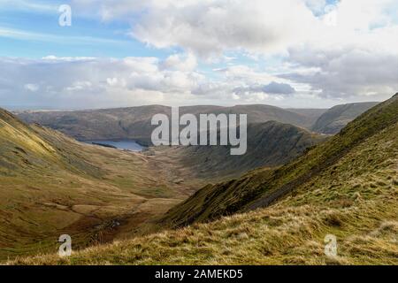 Blick auf Haweswater und Mardale, von Der High Street Stockfoto