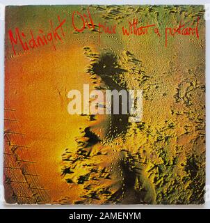 Das Cover von Place Without A Postcard, 1981 Album von Midnight Oil auf CBS - nur zur redaktionellen Verwendung Stockfoto