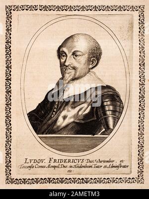 Die europäischen Herrschaften des 16. Bis 17. Jahrhunderts. Porträt Friedrich I., Herzog von Württemberg (1557-1608) Stockfoto