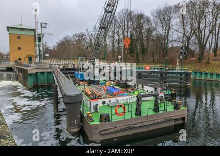 Havelschleuse, Spandau, Berlin, Deutschland Stockfoto