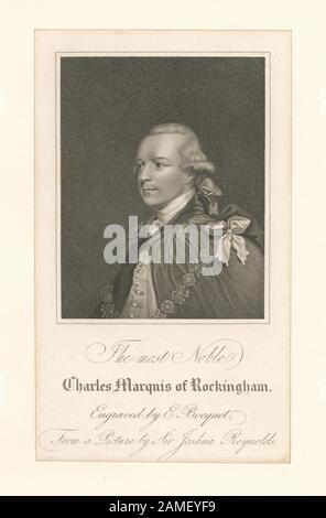 Der edelste Charles Marquis von Rockingham EM2878; Der edelste Charles Marquis von Rockingham. Stockfoto