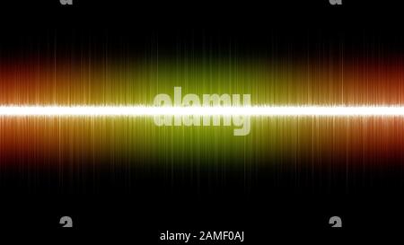 Abstrakter Musik-Equalizer modernes Konzept isoliert auf schwarzem Hintergrund Stockfoto