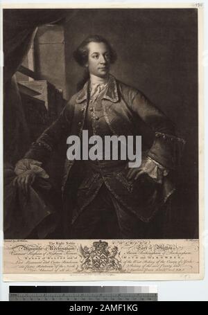 Der rechte Adelige Charles marquis von Rockingham () Titel aus dem Kalender der Emmet Collection. Citation/Referenz: EM170; Der rechte edle Charles marquis von Rockingham [...] Stockfoto