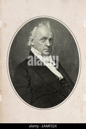 James Buchanan Jr. (170-2) war ein US-amerikanischer Politiker, der als 15. präsident der Vereinigten Staaten (15-1861) vor Der Amtszeit Tätig war Stockfoto