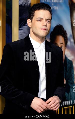 Rami Malek bei der Premiere des Films 'Dolittle/Die Fantastische Reise von Dr. Dolittle' im Regency Village Theatre. Westwood, 11. Januar 2020. Nutzung weltweit Stockfoto