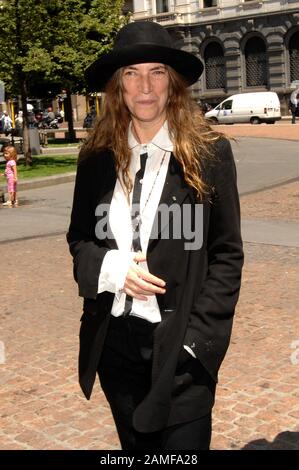 Milan Italien 16/07/2007, Patty Smith vor der Pressekonferenz im Palazzo Marino Stockfoto