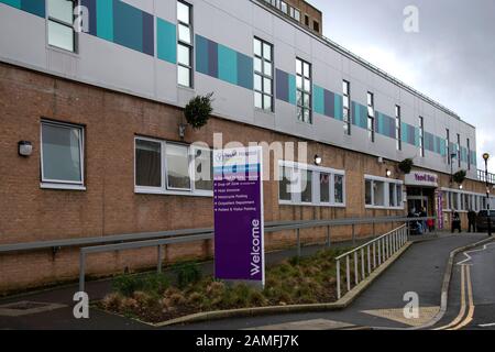 Yeovil District Hospital, Somerset zeigt die Unfall- und Notaufnahme Stockfoto