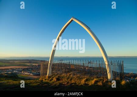 Der Blick von der Spitze des North Berwick Gesetz East Lothian Schottland. Stockfoto