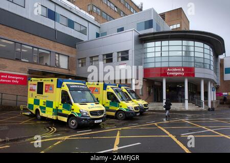 Yeovil District Hospital, Somerset zeigt die Unfall- und Notaufnahme Stockfoto