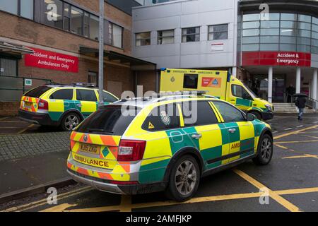 Yeovil District Hospital, Somerset zeigt die Unfall- und Notaufnahme Stockfoto