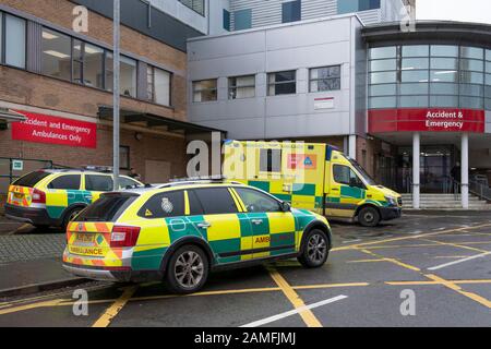 Yeovil District Hospital, Somerset zeigt die Unfall- und Notaufnahme Stockfoto