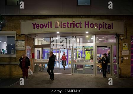 Yeovil District Hospital, Somerset zeigt die Unfall- und Notaufnahme Stockfoto