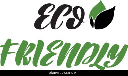 Vektor Kalligraphie Stock Illustration isoliert auf weißem Hintergrund Stock Vektor