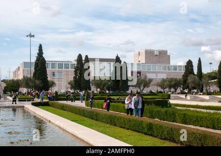 Das Berardo Collection Museum (Museu Colecao Berardo) ist ein Museum für moderne und zeitgenössische Kunst in Belem, Lissabon, Portugal Stockfoto