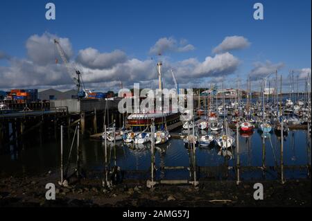 Royal Northumberland Yacht Club, Großbritannien Stockfoto